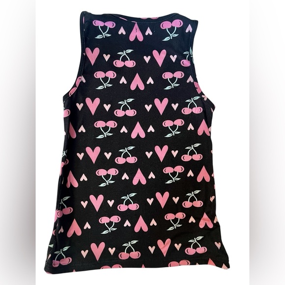 Pink and Black Heart Cherry Pajama Set - Picture 4 of 9